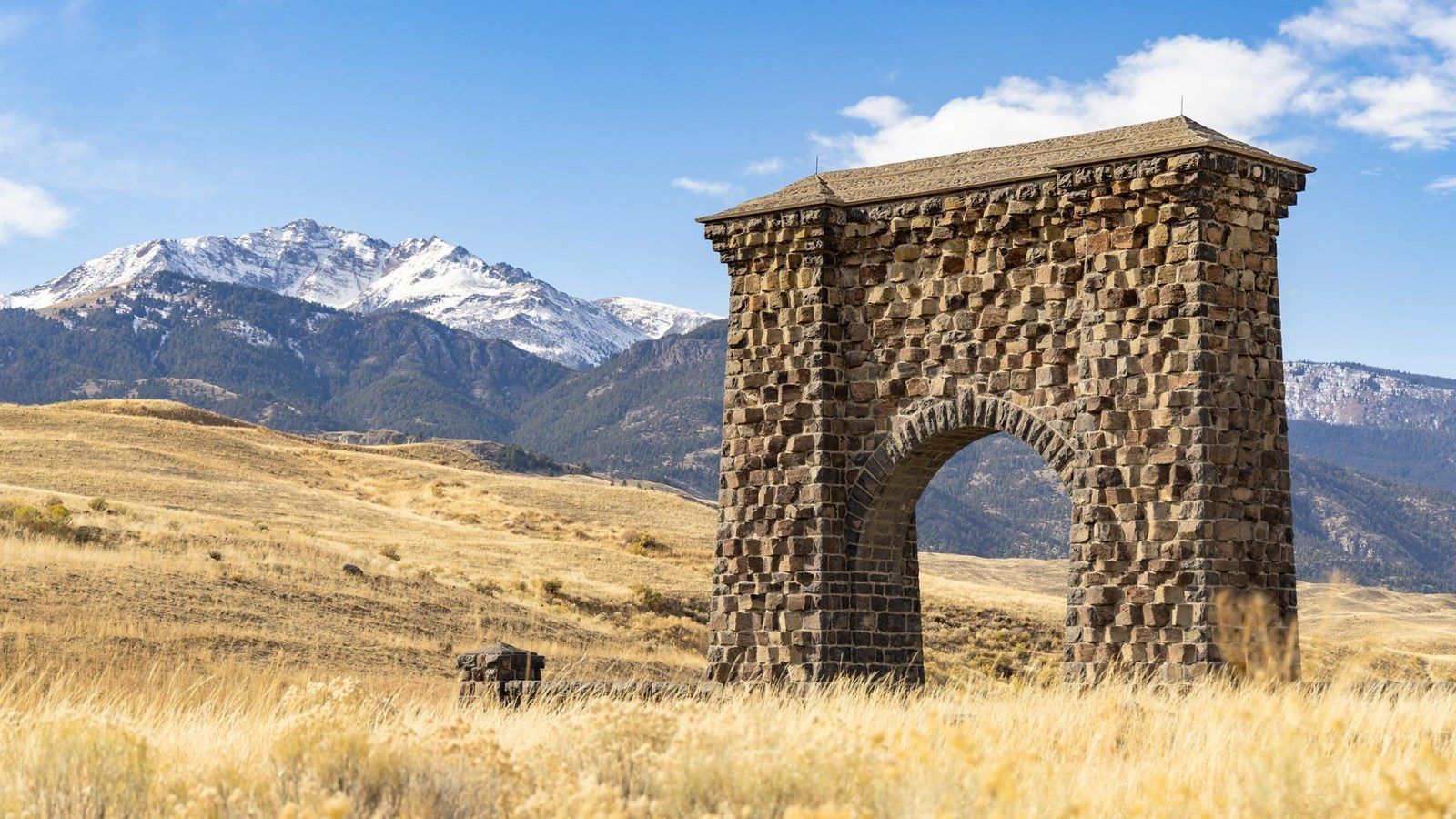 The Roosevelt Arch at Gardiner, Montana